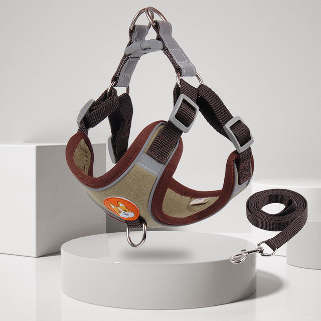 Reflective Pet Harness And Leash Set - Pawfect Wonderland