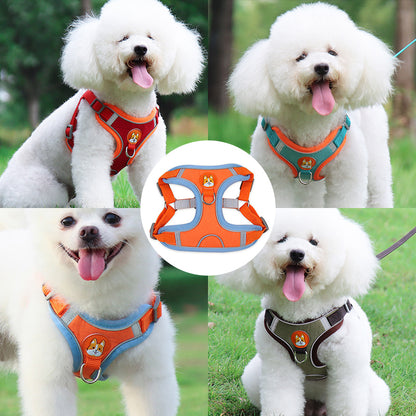 Reflective Pet Harness And Leash Set - Pawfect Wonderland