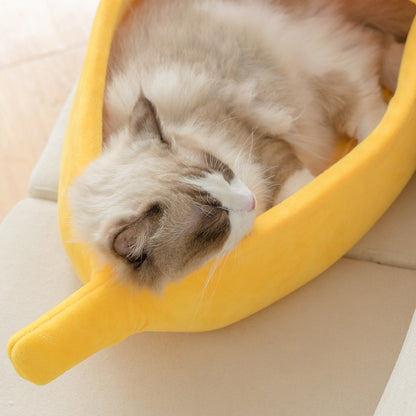 Banana Cat Bed - Pawfect Wonderland